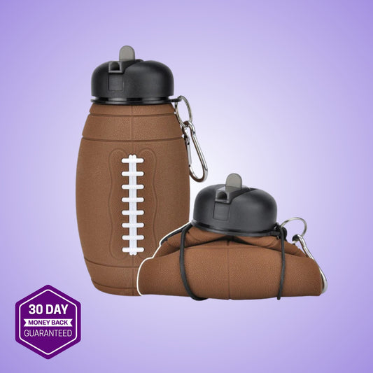 Outdoor Collapsible Sports Water Bottle Reusable Leak-proof Portable Football Water Bottle For All Sports