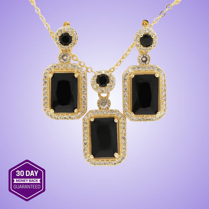 Royal Gemstone Necklace Set