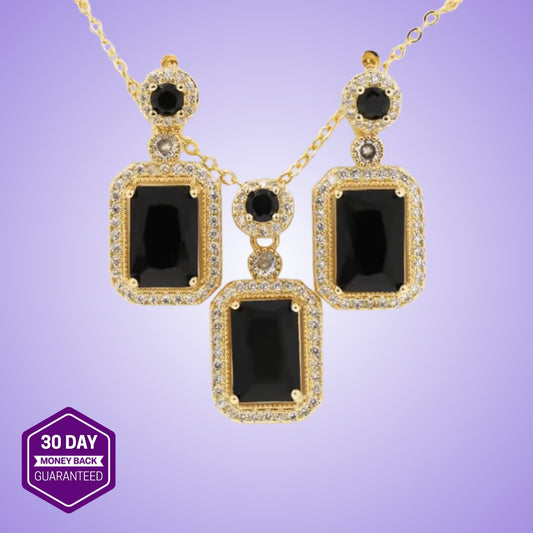Royal Gemstone Necklace Set