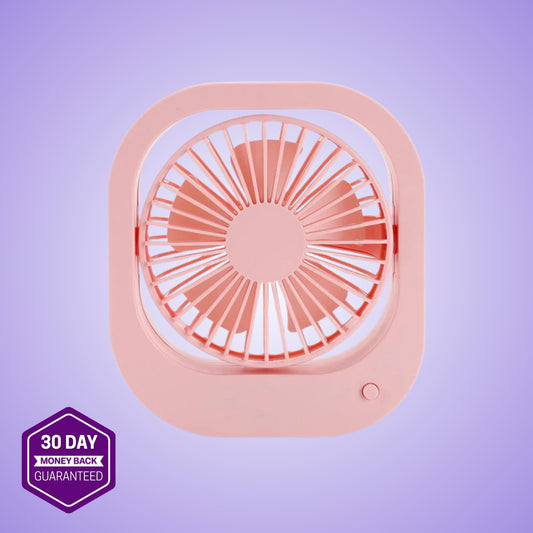USB Desk Fan Portable Desktop Table Fan With 2 Speed 180 Rotation Adjustable Strong Wind Quiet Mini Fan For Office Household