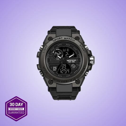 Outdoor Sports Dual Display Movement Multi-kinetic Energy Electronic Watch