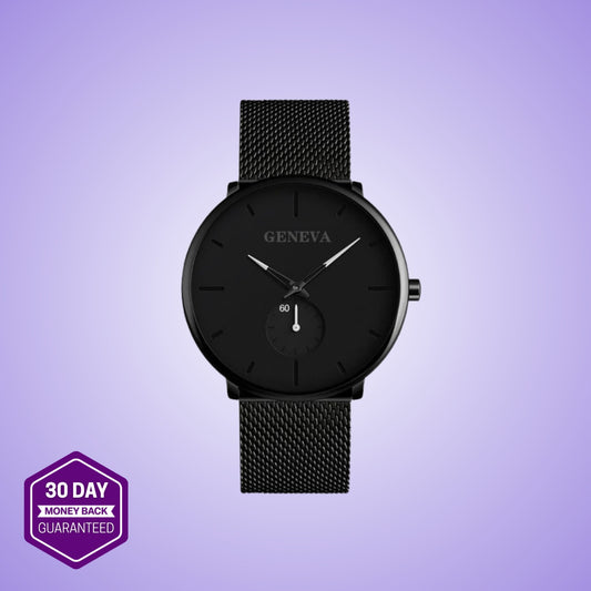 Fashion Casual Geneva Mens Watch Quartz Stainless Steel Brand Wristwatch Analog Watches Wrist